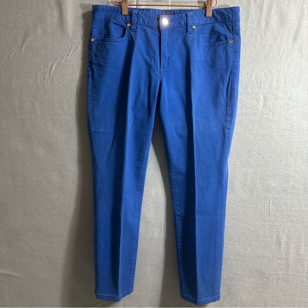 3 Pack Bundle Tory Burch Alexa Cropped Skinny Jean Cropped Skinny Blue Green - Picture 6 of 15
